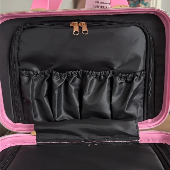 Cosmetic Pink and Gold Hard Shell Case NWT - Picture 5 of 7